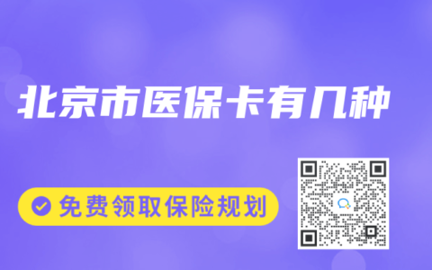 北京市医保卡有几种