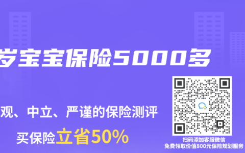 1岁宝宝保险5000多