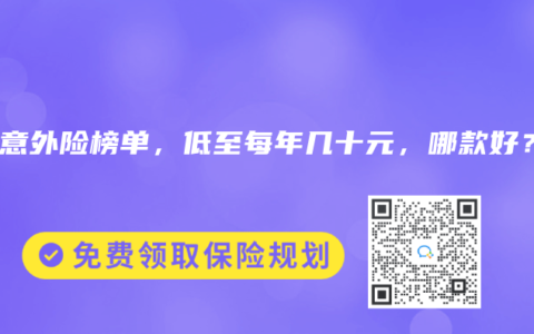 2024年11月意外险榜单，低至每年几十元，哪款好？