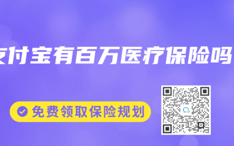 支付宝有百万医疗保险吗