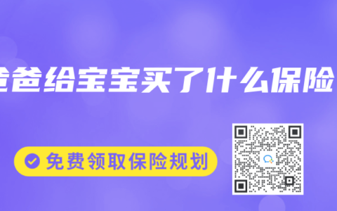 爸爸给宝宝买了什么保险