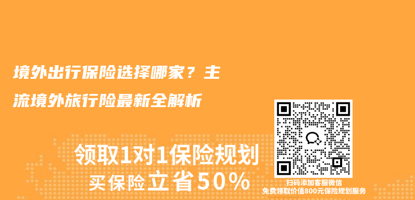 境外出行保险选择哪家？主流境外旅行险最新全解析插图1