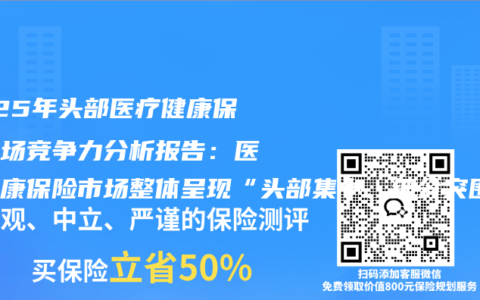 2025年头部医疗健康保险市场竞争力分析报告：医疗健康保险市场整体呈现“头部集中、细分突围”的竞争格局