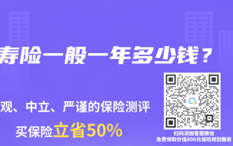寿险一般一年多少钱？