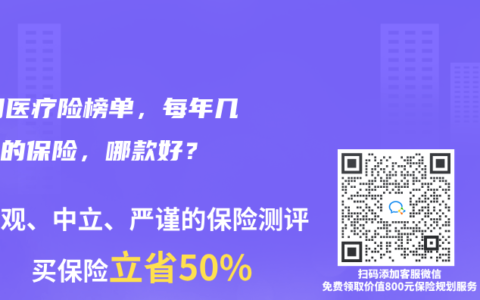 2023年12月医疗险榜单，每年几百元的保险，哪款好？