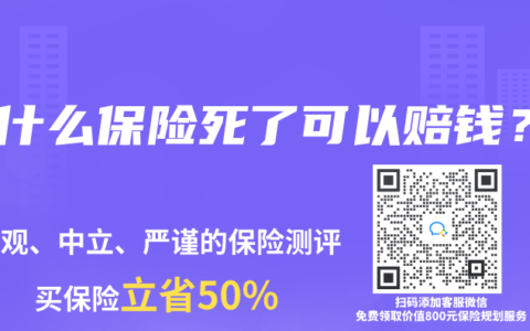 买什么保险死了可以赔钱？