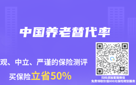 中国养老替代率