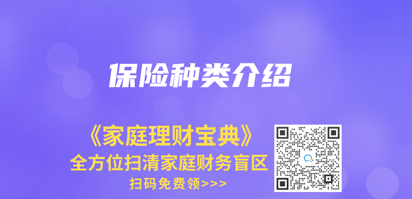 保险种类介绍插图