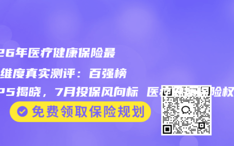 2026年医疗健康保险最新全维度真实测评：百强榜TOP5揭晓，7月投保风向标 医疗健康保险权威推荐购买指南