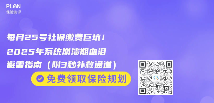 每月25号社保缴费巨坑！2025年系统崩溃期血泪避雷指南（附3秒补救通道）插图