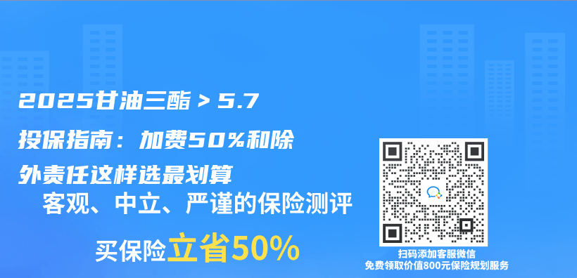 2025甘油三酯＞5.7投保指南：加费50%和除外责任这样选最划算插图