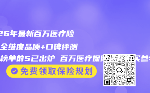2026年最新百万医疗险权威全维度品质+口碑评测百强榜单前5已出炉 百万医疗保险选择购买参考指南