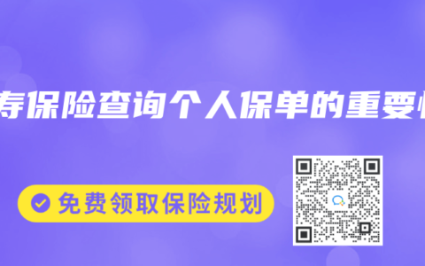 人寿保险查询个人保单的重要性